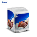 Smad Commercial Use Curved Glass Door Chest Deep Freezer Showcase for Ice Cream Storage